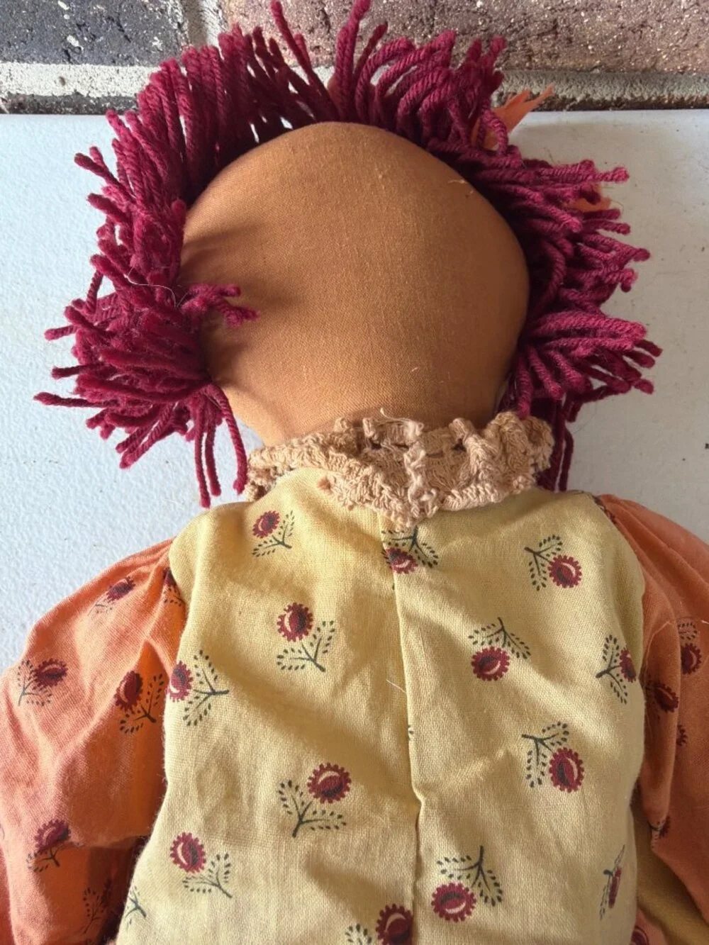 Raggedy Ann in Red Plaid Dress with Bear by Unicorn Merchandise